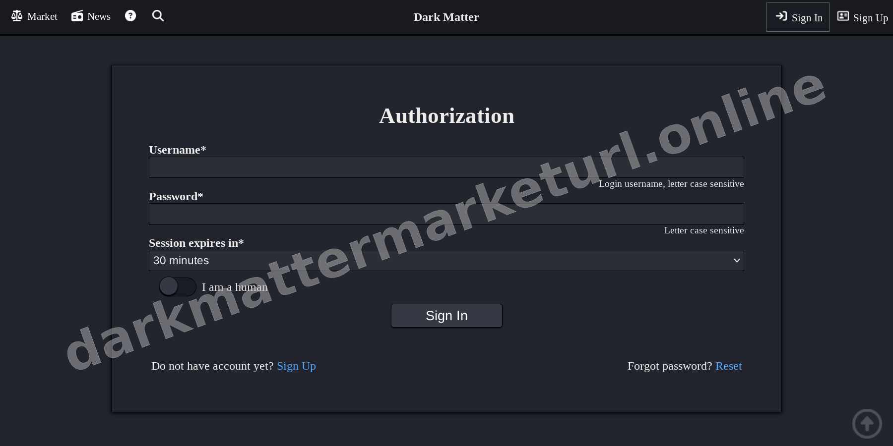 User Login Interface